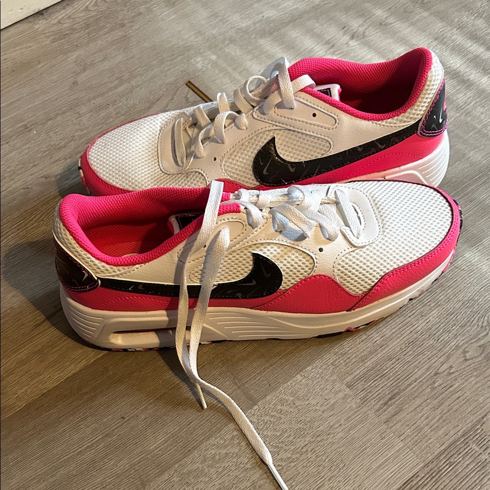 Nike White and Pink Athletic Shoes